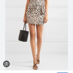 Silvia Tcherassi Black and Cream Patterned Mini Skirt